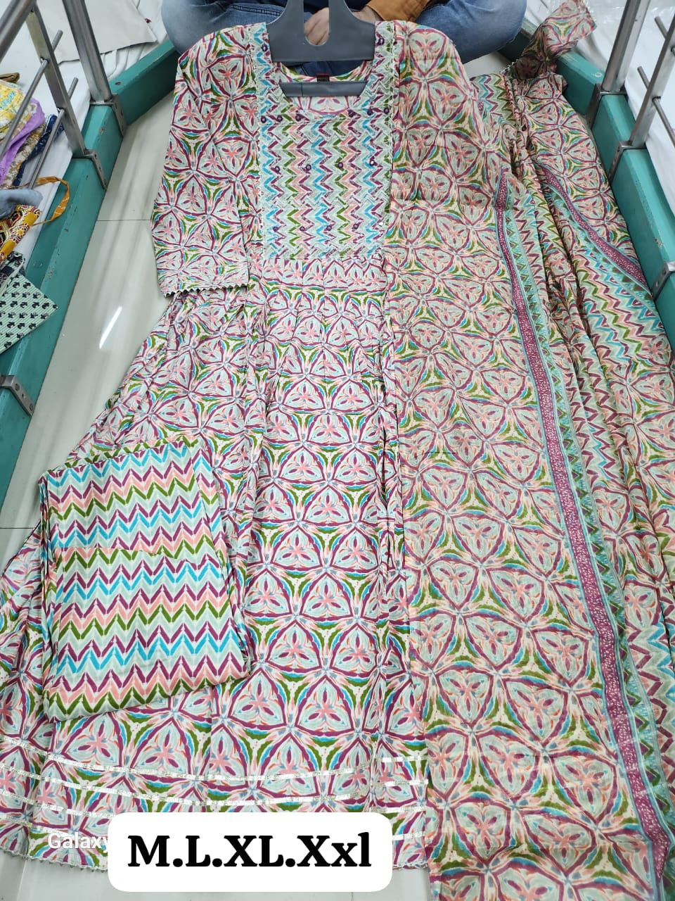 Virat Cotton Printed Round Kurti With Bottom Dupatta Catalog